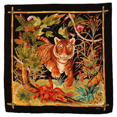 gucci scarf with tiger|gucci scarf with fur trim.